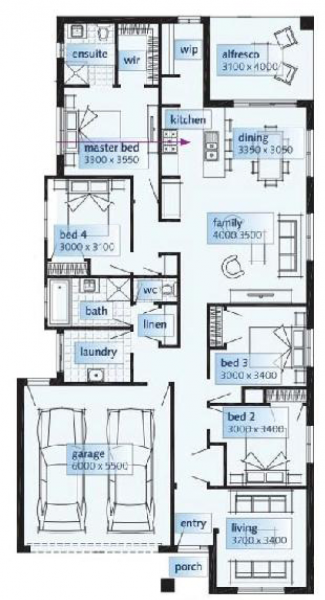 The Brookfield by Simonds Floorplan